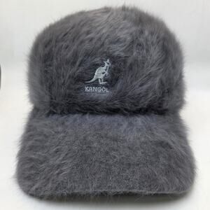 Kangol Furgora Stretch Space Cap L XL Angora Blend Fuzzy Hat CA01474 Gray